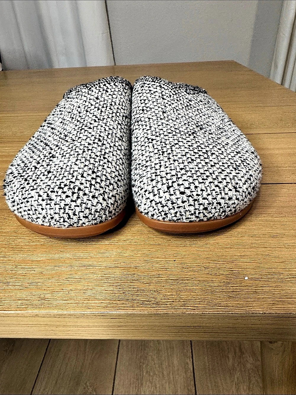 Rothy's The RS01 Women's Black & White Slippers US 10